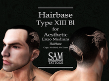 [SAM TATTOOS] HAIRBASE AESTHETIC ENZO MEDIUM TYPE XIII Black