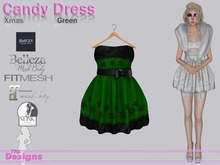 Candy Dress Xmas Green