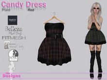 Candy Dress Plaid Red