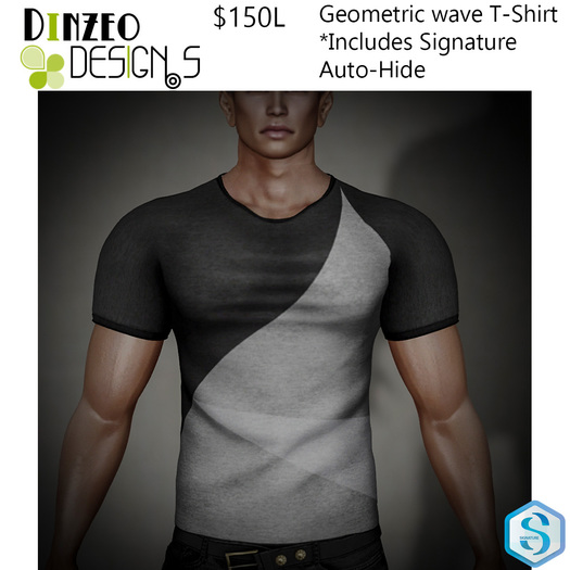 Dinzeo Designs Geometric Wave T-Shirt