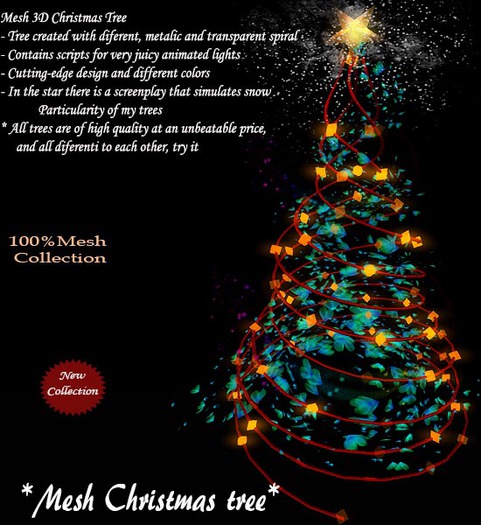 Mesh Christmas tree v. 21