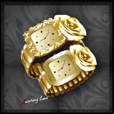 accessory bone A:B watch 001 gem G167 (rose)