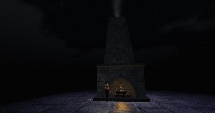 Fireplace w/touch menu and touch on/off chimney smoke  