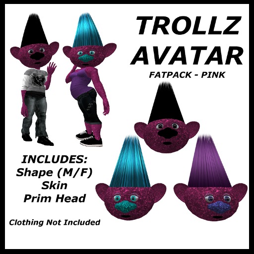 Trollz Avatar PINK fatpack (BOXED)
