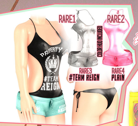 REIGN.- METALLIC MONOKINI- MAITREYA (TEAMREIGN)- #1 RARE