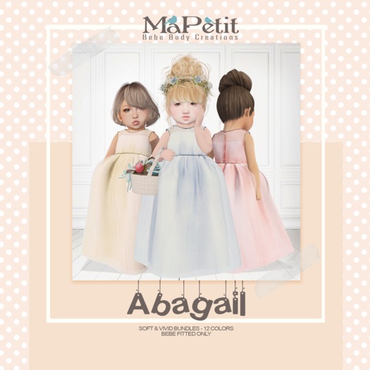 [M] Bebe Abagail Tule Gown (Fitted) - Tea Cake