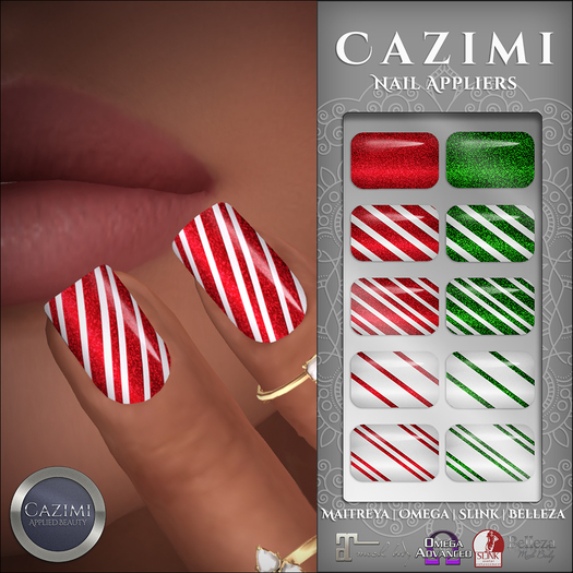 CAZIMI: Nails - Candy Stripes SALE RACK