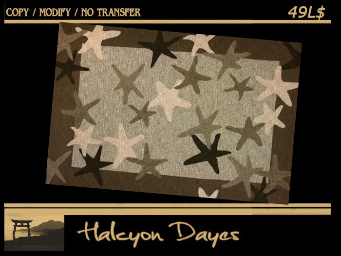 [hd] Area Rug - Starfish CM