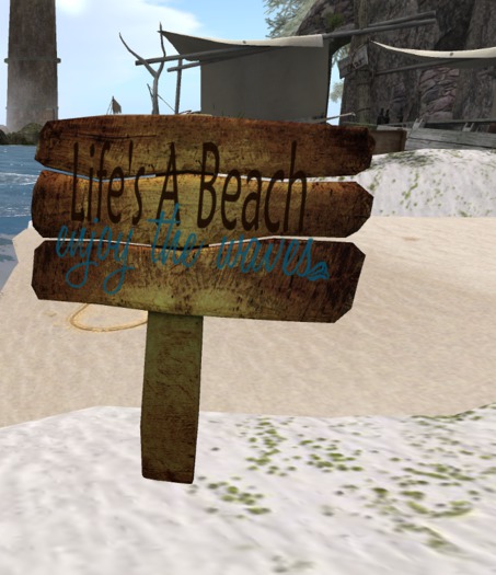 Life's A Beach Wooden Sign