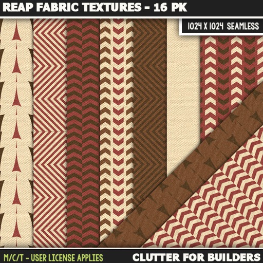 Clutter - Reap Fabric Textures - 16PK