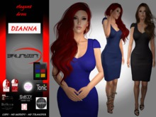 Brunsen! Dianna Elegant Dress HUD Colorful