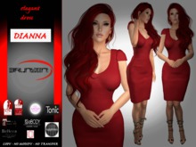 Brunsen! Dianna Elegant Dress Red
