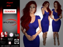 Brunsen! Dianna Elegant Dress Blue