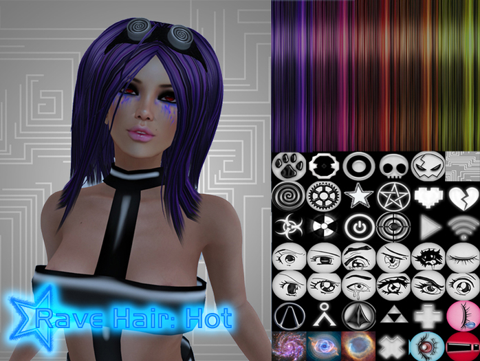 *SQ* Rave Hair: Hot