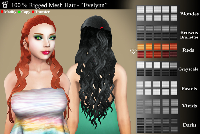 Junk.In.The.Box - HAIR - Evelynn (Reds)