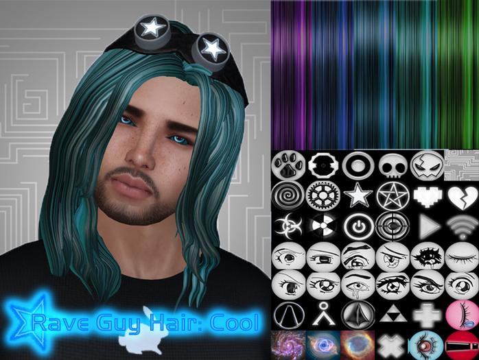 *SQ* Raver Guys Hair: Cool