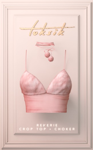 toksik - Reverie Crop Top + Choker (Pink)