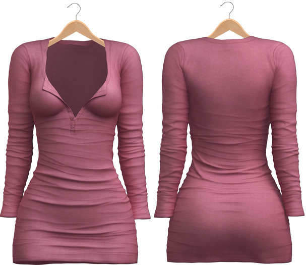 Blueberry - Zuzu Dress - Maitreya/Belleza/Slink - Pink - *Updated*