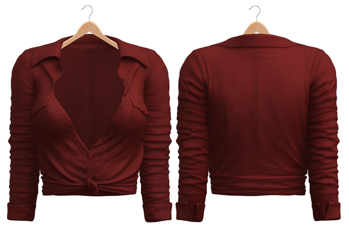 Blueberry - Zuzu Tops - Maitreya/Belleza/Slink - Red - *Updated*