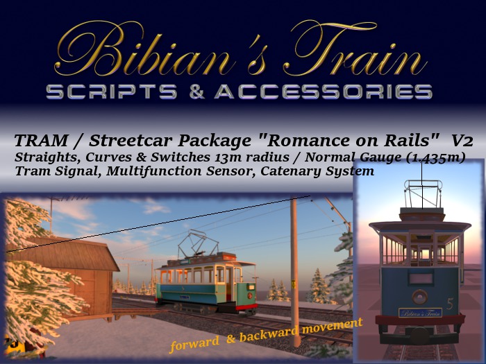 TRAM "Romance on Rails" (13m radius /1.435m gauge) V2