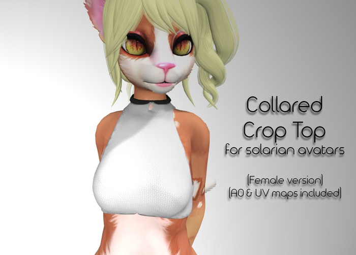 LMF Solarian Collared Crop Top (Female)