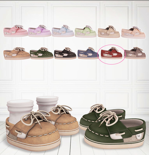 [M] Boat Shoes - Claret - WEAR to unpack