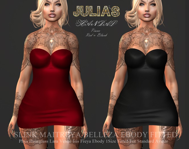 ! Julia's Scandal Piano Dress Red & White