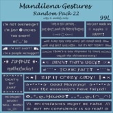 .:{ MG }:.  Mandilena Gestures Pack - Random 22