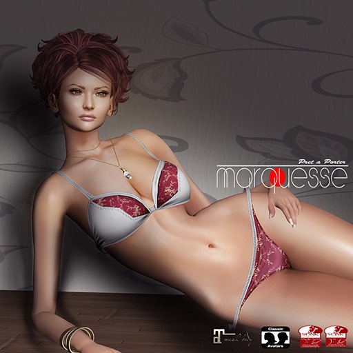 [Marquesse] Amanda Lingerie Red
