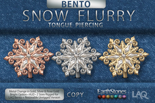EarthStones Snow Flurry Tongue Piercing LAQ Bento