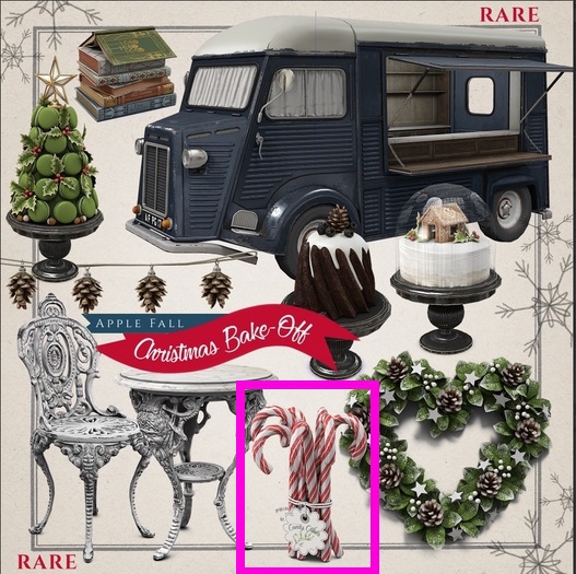 Apple Fall Tied Candy Canes