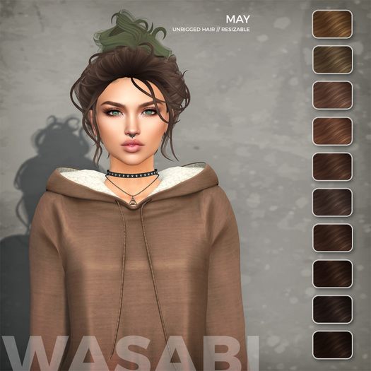 Wasabi // May Mesh Hair - Browns