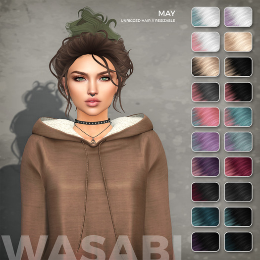 Wasabi // May Mesh Hair - Lunar Ombre
