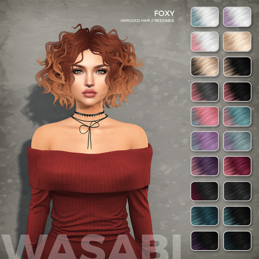 Wasabi // Foxy Mesh Hair - Lunar Ombre