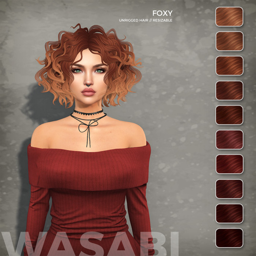 Wasabi // Foxy Mesh Hair - Reds