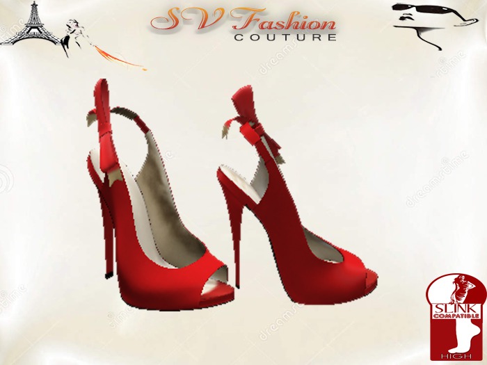 Gilda Shoes Red  - Slink High Feet