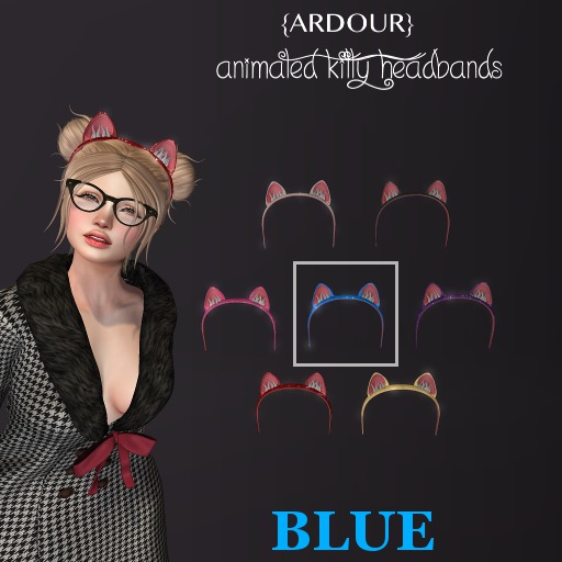 {ARDOUR} Kitty Headband - Blue