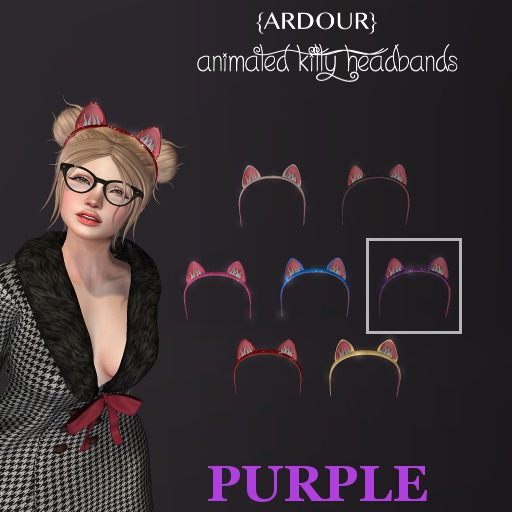 {ARDOUR} Kitty Headband - Purple