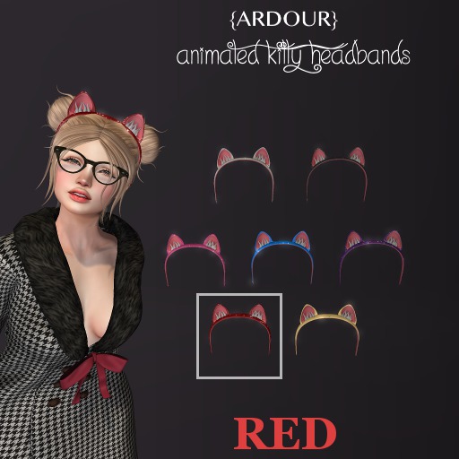 {ARDOUR} Kitty Headband - Red