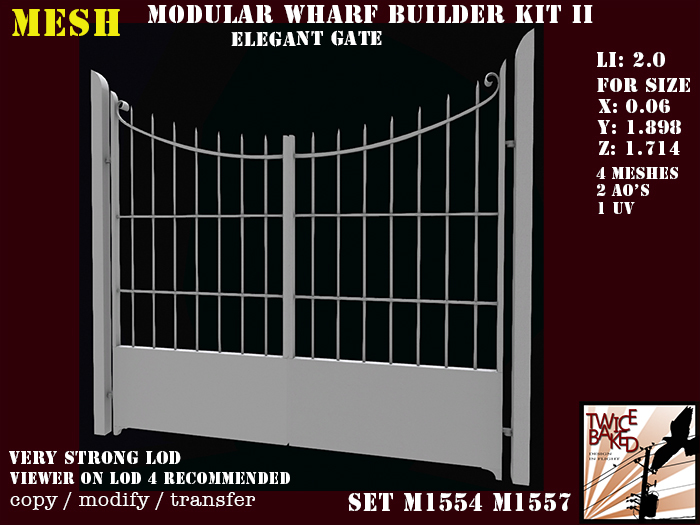 "TB" Modular wharf builder kit II elegant small gate M1554 M1557