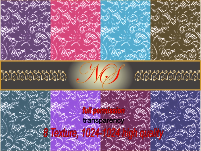 Ns- texture textil (transp) lace Orchid