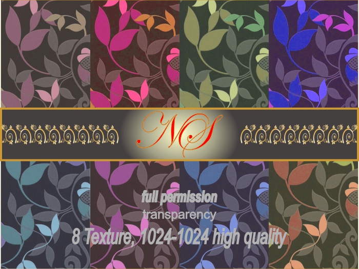 Ns- texture textil oak leaves