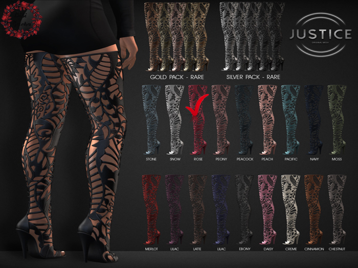 Bibi Gacha*BOX [JUSTICE] LIZA BOOTS - ROSE - MAITREYA