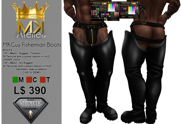 <MK> Aesthetic MKGuy Fisherman Boots