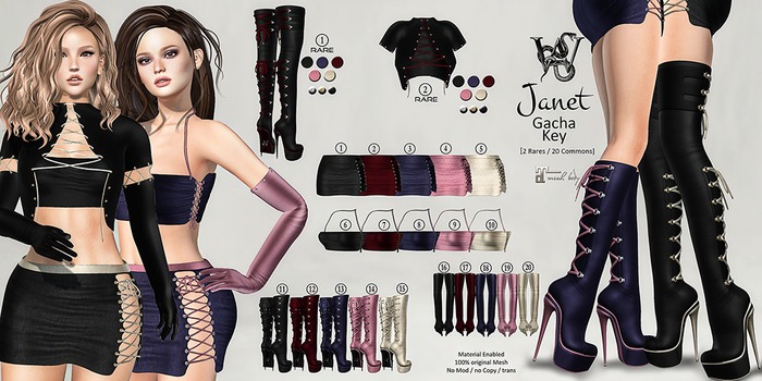 Wicca's Wardrobe - Janet SET ROSE=4+9+14+19