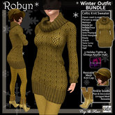 C&F Robyn Sweater Dress BUNDLE Gold