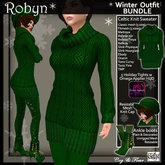 C&F Robyn Sweater Dress BUNDLE Green