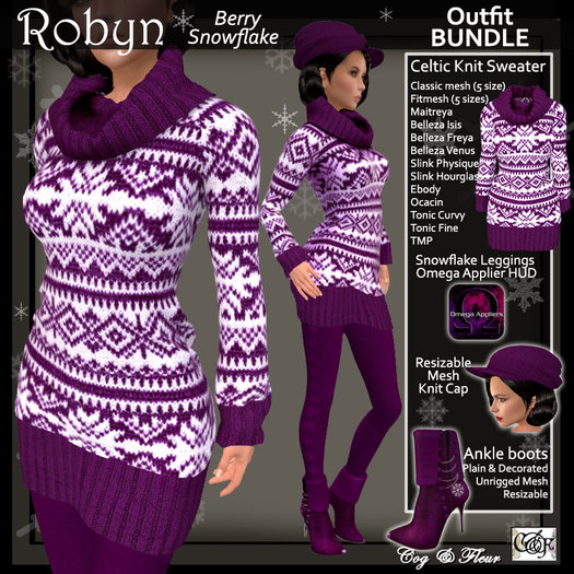 C&F Robyn Sweater Dress BUNDLE Berry