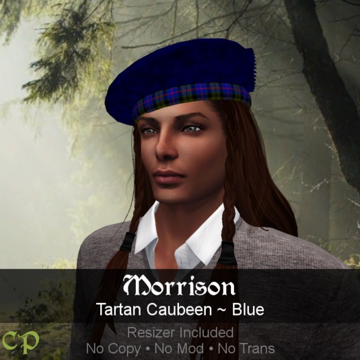 [Scot] Morrison Tartan Caubeen (Blue)