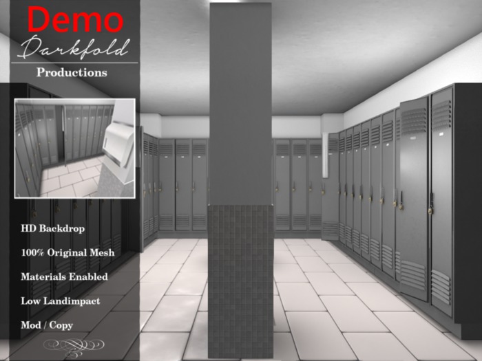 -RD- Original Mesh Backdrop "The Locker" DEMO (ADD ME)